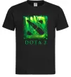Мужская футболка Dota 2 green Черный фото