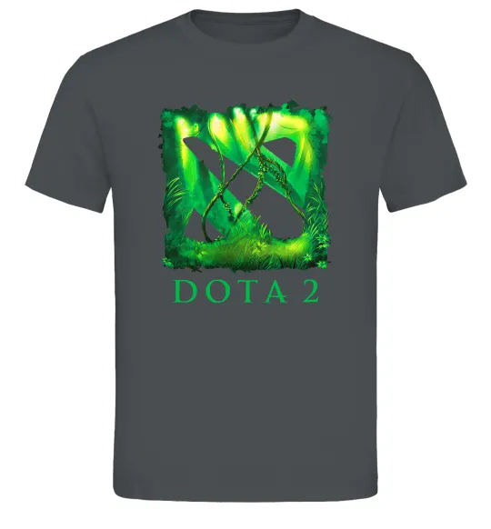 Мужская футболка Dota 2 green Графит фото