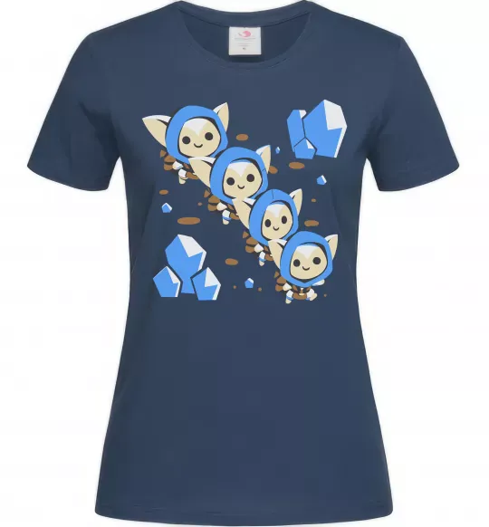 Женская футболка Dota 2 Meepo Темно-синий фото