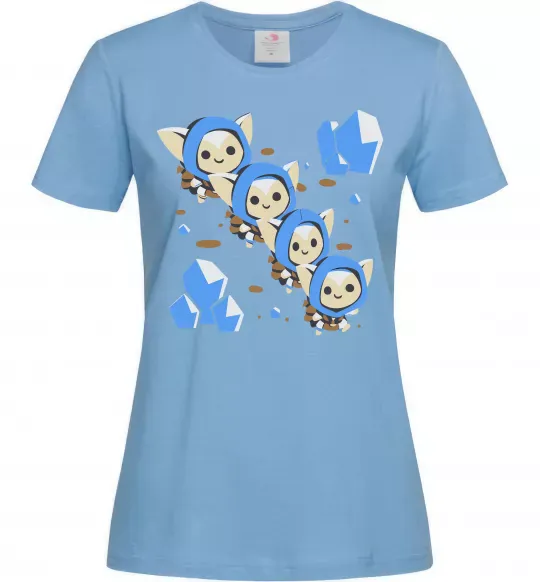 Женская футболка Dota 2 Meepo Голубой фото
