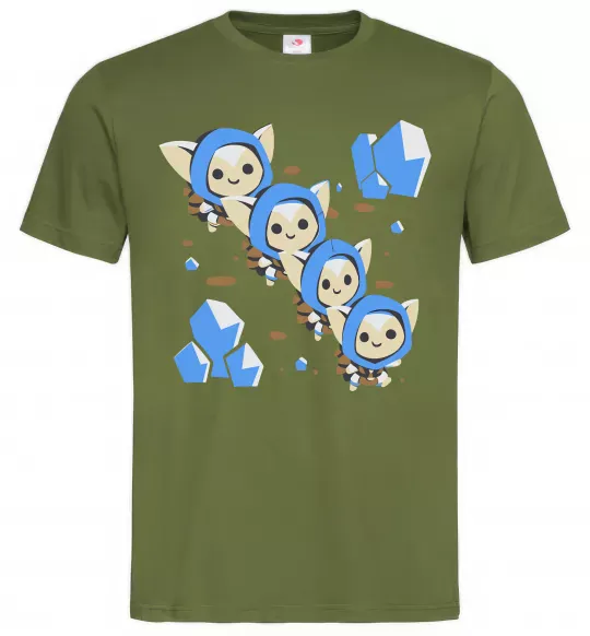 Мужская футболка Dota 2 Meepo Оливковый фото