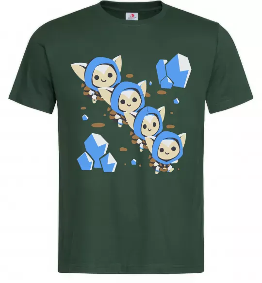 Мужская футболка Dota 2 Meepo Темно-зеленый фото