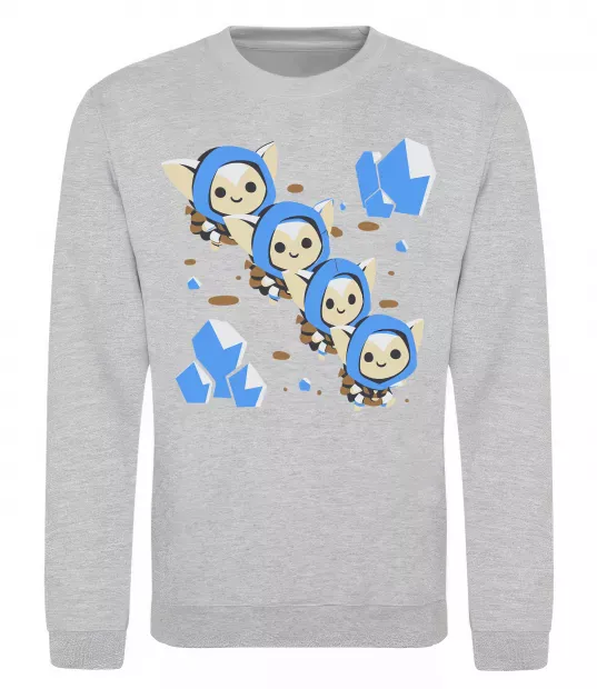 Світшот Dota 2 Meepo Сірий меланж фото