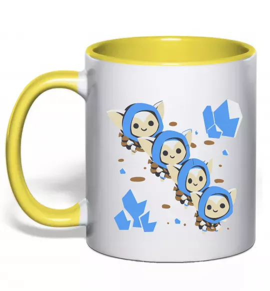 Чашка з кольоровою ручкою Dota 2 Meepo Сонячно жовтий фото