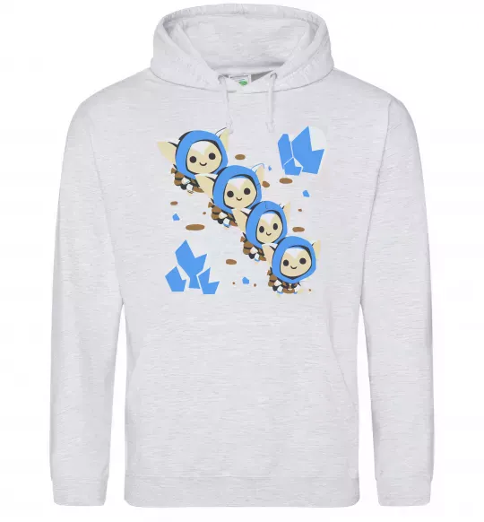 Чоловіча толстовка (худі) Dota 2 Meepo Сірий меланж фото