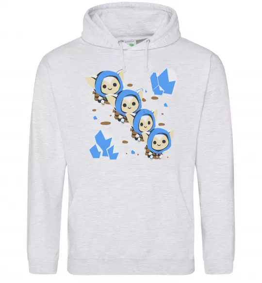 Женская толстовка (худи) Dota 2 Meepo Серый меланж фото