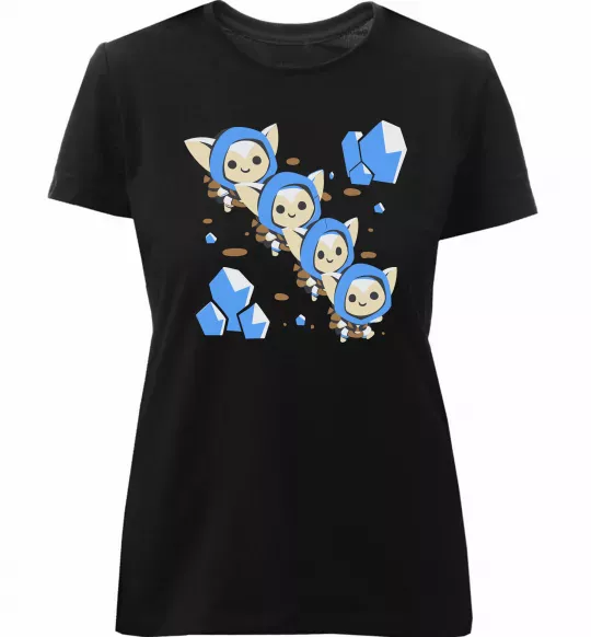 Жіноча преміум футболка Dota 2 Meepo Чорний фото