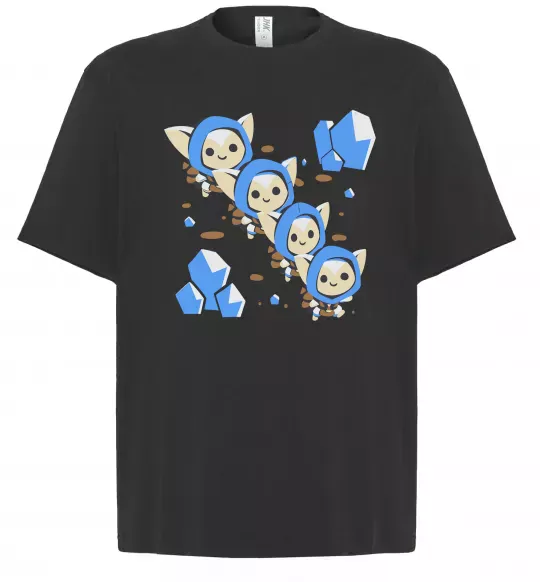 Футболка Оверсайз Dota 2 Meepo Черный фото