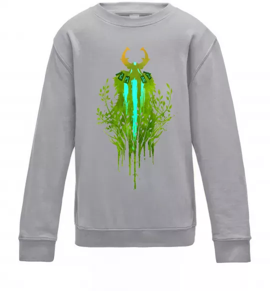 Детский Свитшот Dota 2 Nature`s prophet Серый меланж фото