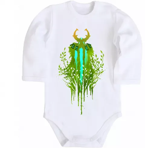 Детский боди Dota 2 Nature`s prophet Белый фото