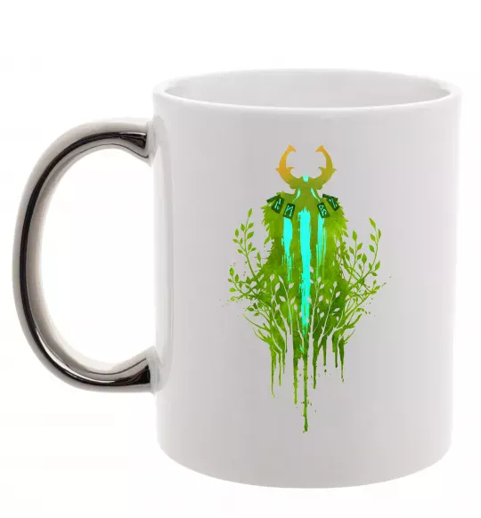 Чашка с цветной ручкой Dota 2 Nature`s prophet Серебро фото