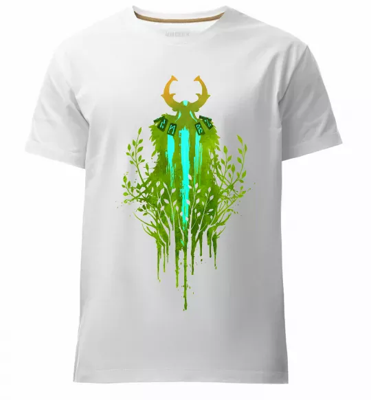 Чоловіча преміум футболка Dota 2 Nature`s prophet Білий фото