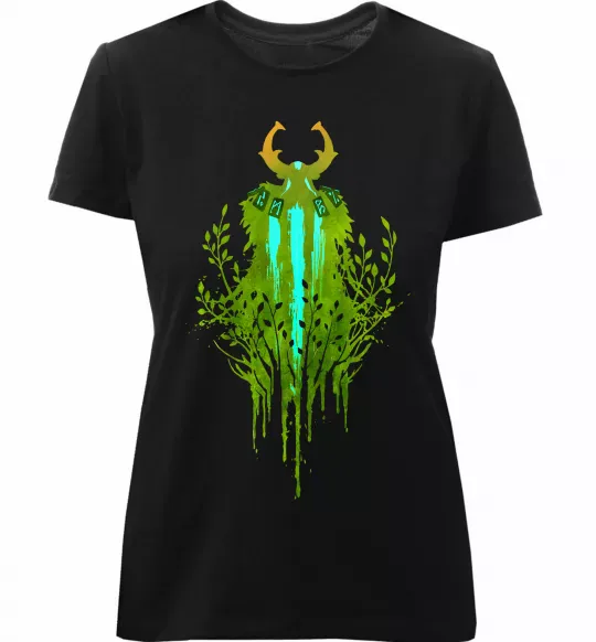 Жіноча преміум футболка Dota 2 Nature`s prophet Чорний фото