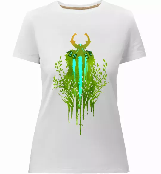 Жіноча преміум футболка Dota 2 Nature`s prophet Білий фото