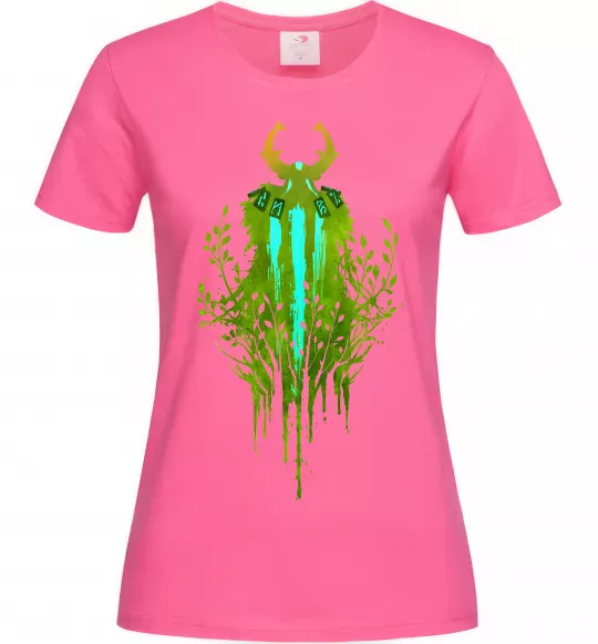 Женская футболка Dota 2 Nature`s prophet Ярко-розовый фото