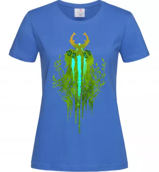 Женская футболка Dota 2 Nature`s prophet Ярко-синий фото