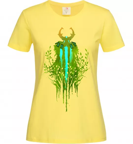 Женская футболка Dota 2 Nature`s prophet Лимонный фото