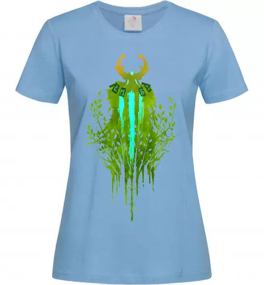 Женская футболка Dota 2 Nature`s prophet Голубой фото