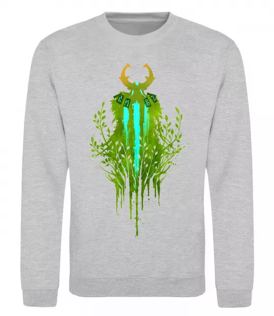 Свитшот Dota 2 Nature`s prophet Серый меланж фото