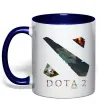 Чашка с цветной ручкой Dota Valve Глубокий темно-синий фото