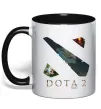 Чашка с цветной ручкой Dota Valve Черный фото
