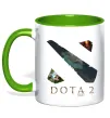 Чашка с цветной ручкой Dota Valve Зеленый фото