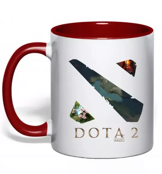 Чашка с цветной ручкой Dota Valve Красный фото