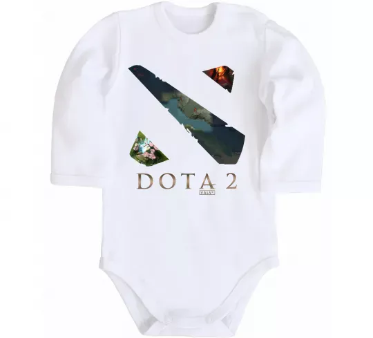 Дитячий бодік Dota Valve Білий фото