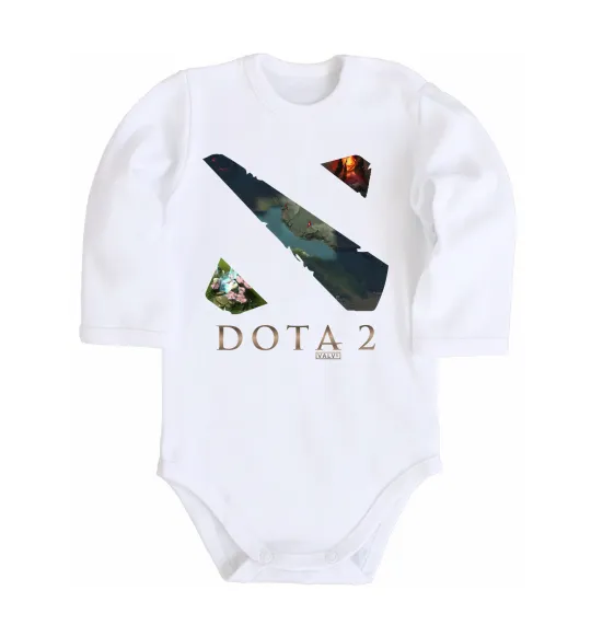 Детский боди Dota Valve Белый фото