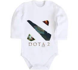 Дитячий бодік Dota Valve Білий фото