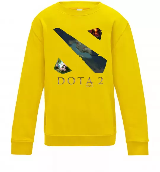 Детский Свитшот Dota Valve Солнечно желтый фото