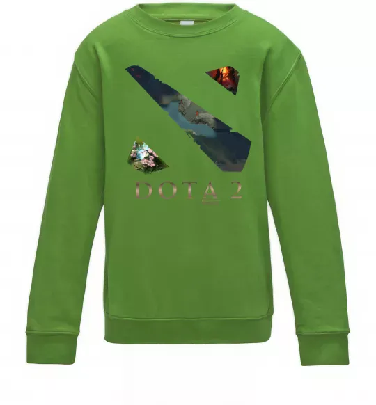 Детский Свитшот Dota Valve Лаймовый фото