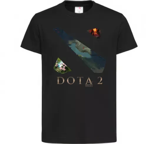 Дитяча футболка Dota Valve Чорний фото