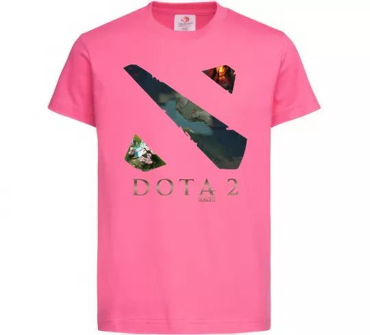Дитяча футболка Dota Valve Яскраво-рожевий фото
