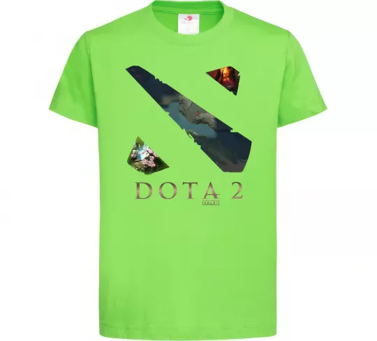 Дитяча футболка Dota Valve Лаймовий фото