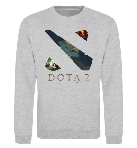 Свитшот Dota Valve Серый меланж фото