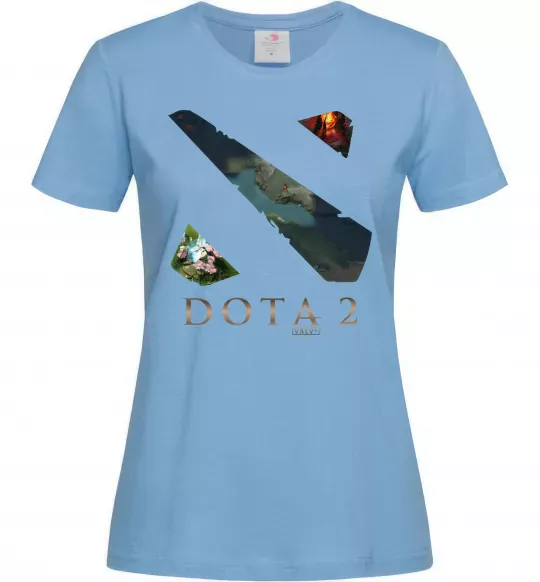 Женская футболка Dota Valve Голубой фото