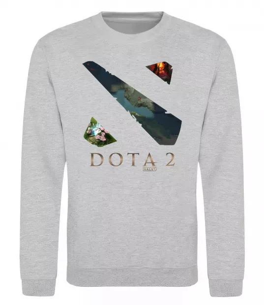 Свитшот Dota Valve Серый меланж фото