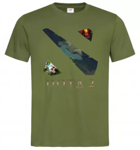 Мужская футболка Dota Valve Оливковый фото