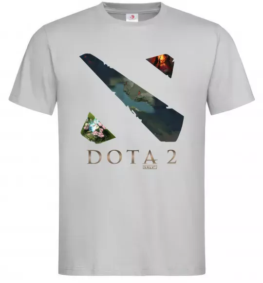 Мужская футболка Dota Valve Серый фото