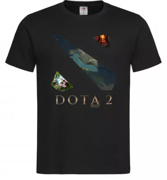 Мужская футболка Dota Valve Черный фото