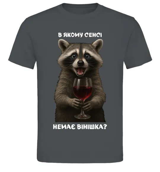 Чоловіча футболка В якому сенсі немає вінішка Графіт фото