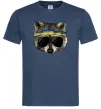 Мужская футболка Єнот в окулярах з прапором Темно-синий фото