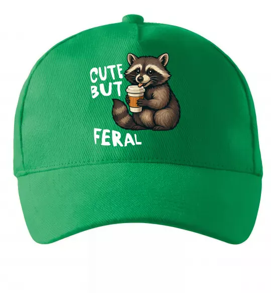 Кепка Cute but feral Зелений фото