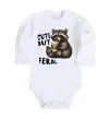 Дитячий бодік Cute but feral Білий фото