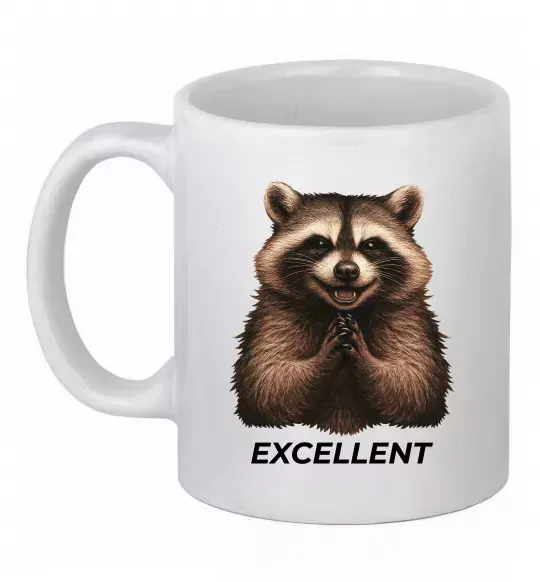 Чашка керамическая Єнот excellent Белый фото