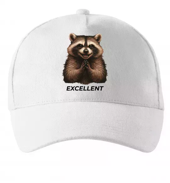 Кепка Єнот excellent Белый фото