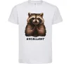 Детская футболка Єнот excellent Белый фото