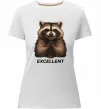 Женская премиум футболка Єнот excellent Белый фото