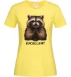 Женская футболка Єнот excellent Лимонный фото